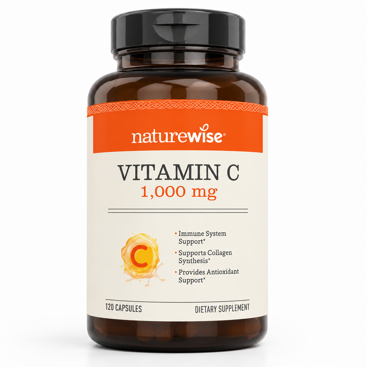 Vitamina C 1,000 mg – 120 Cápsulas | NatureWise