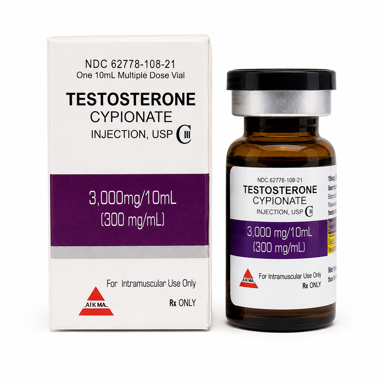 Testosterone Cypionate 300 mg